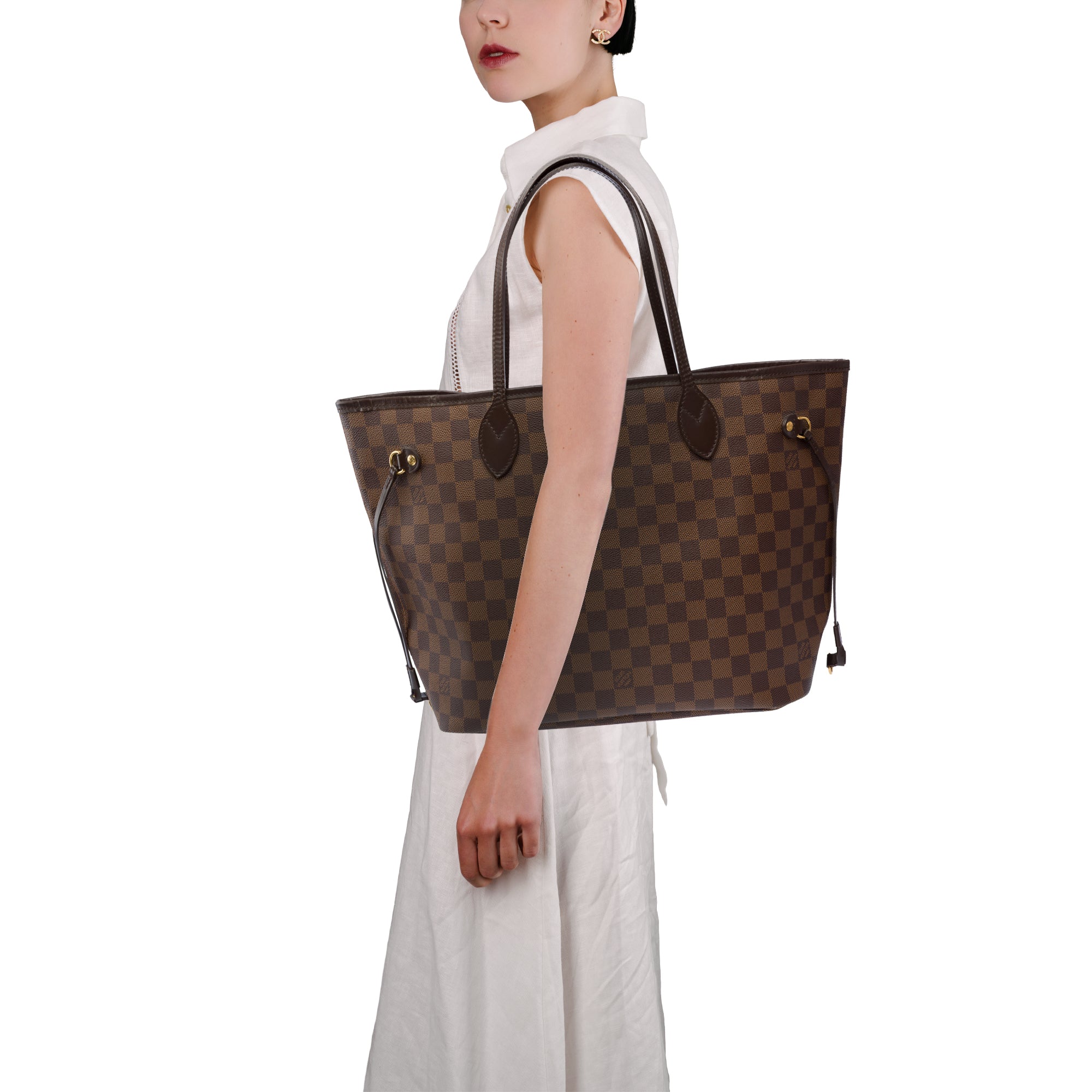Sac LOUIS VUITTON Neverfull en Toile Marron - 103851