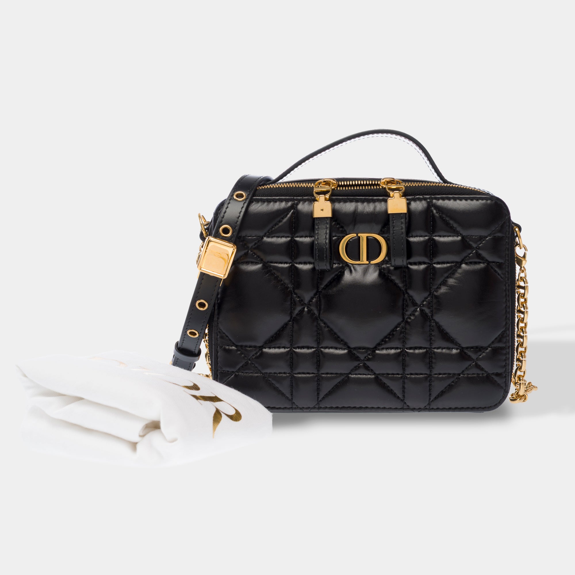 Sac DIOR Dior Caro en Cuir Noir - 103830