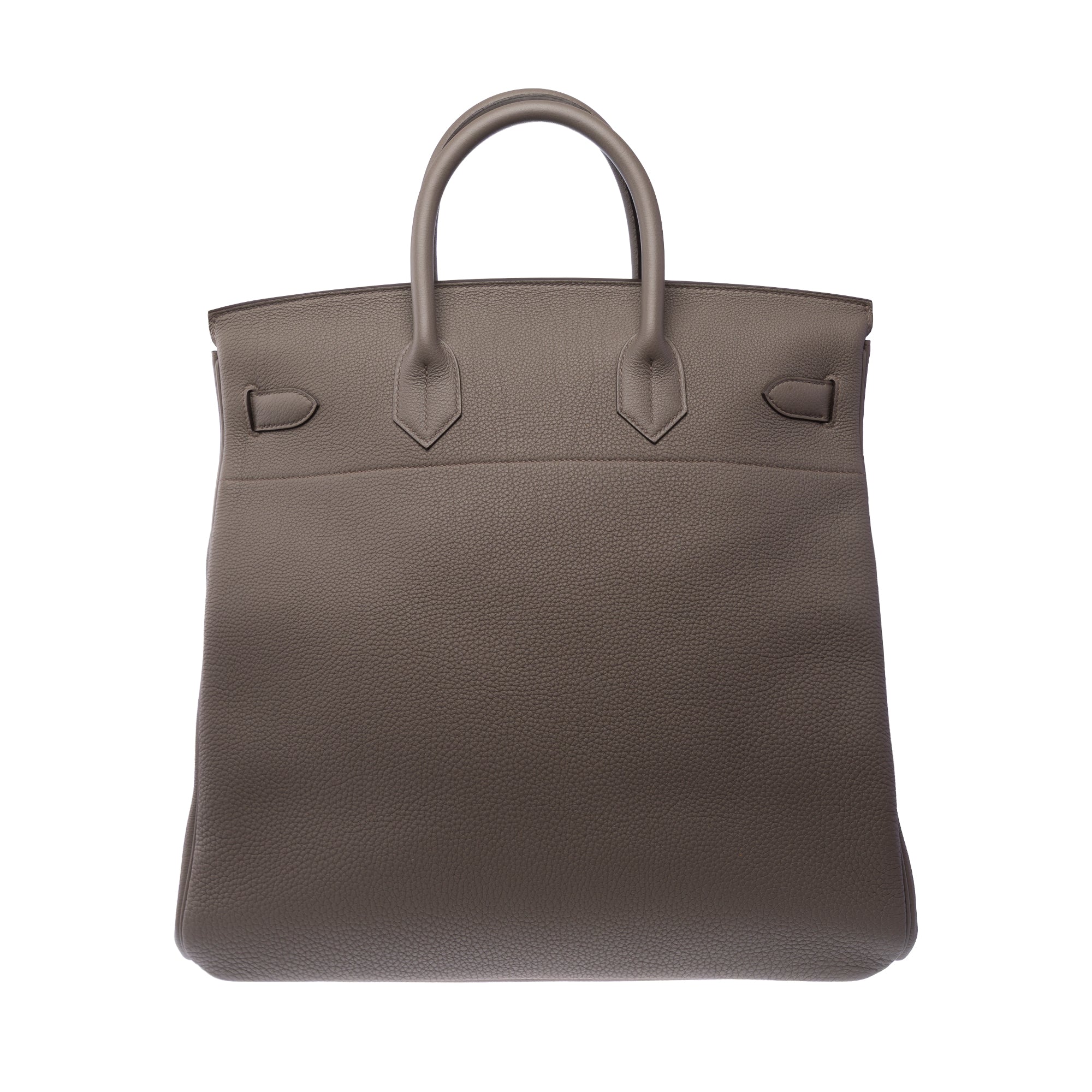 Sac HERMES Haut a Courroies en Cuir Gris - 103876