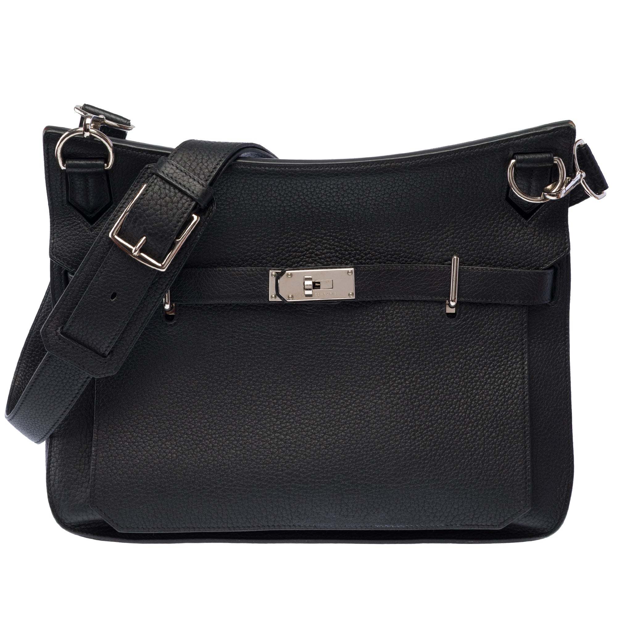 Sac HERMES Jypsiere en Cuir Noir - 103877