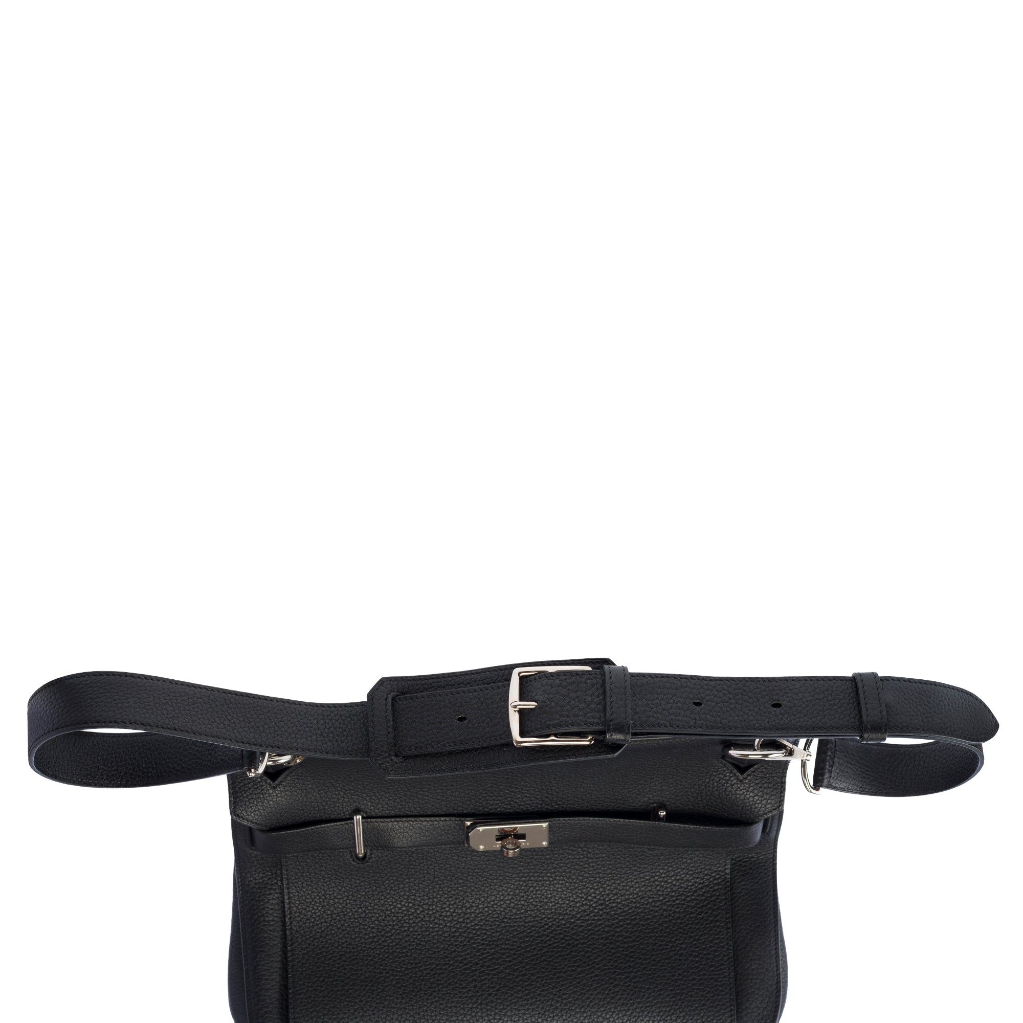 Sac HERMES Jypsiere en Cuir Noir - 103877