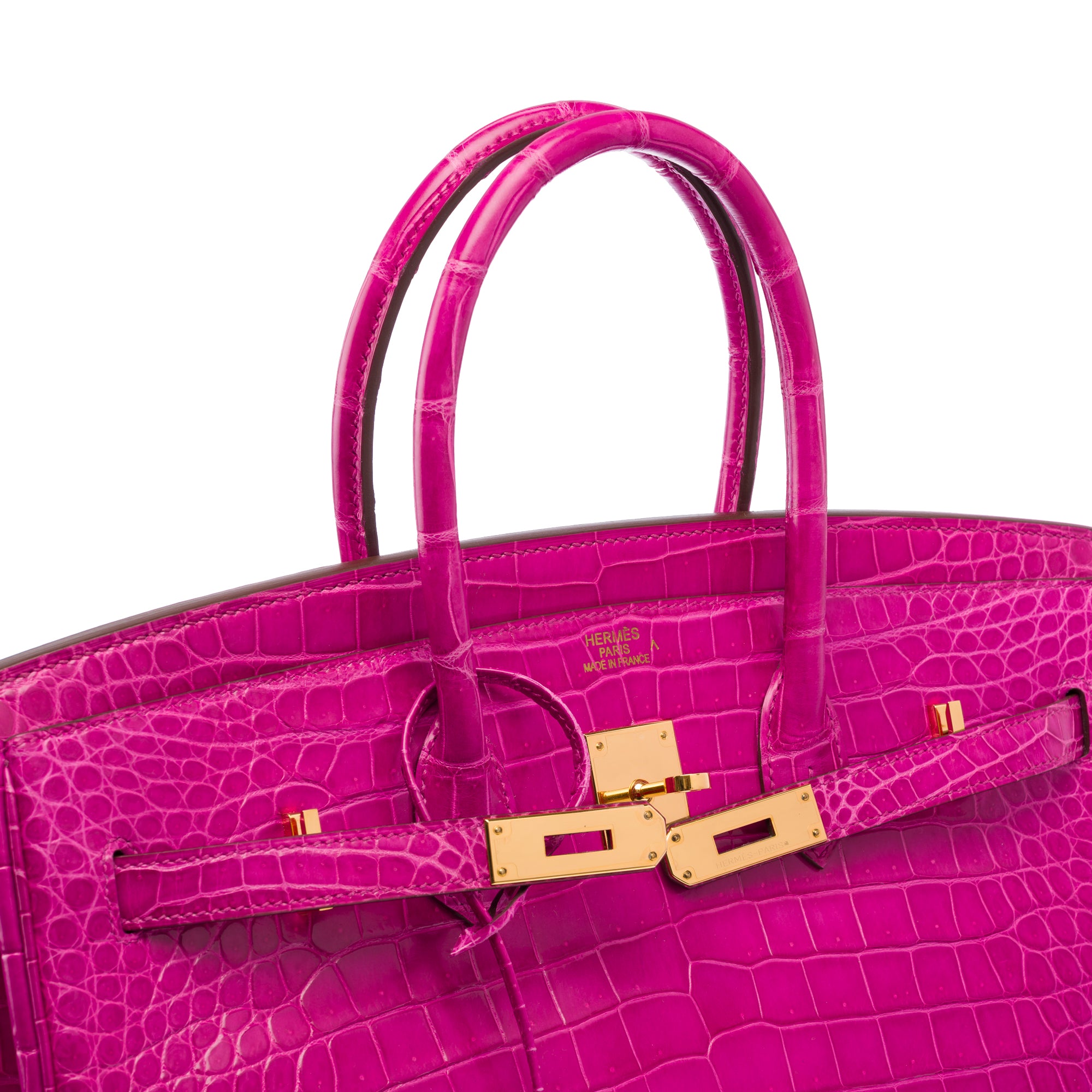 Sac HERMES Birkin 35 en Cuirs exotiques Rose - 103878