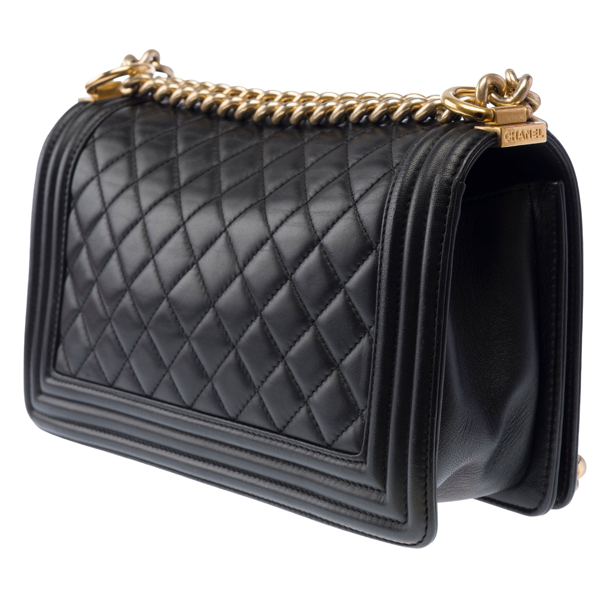 Sac CHANEL Boy en Cuir Noir - 103882