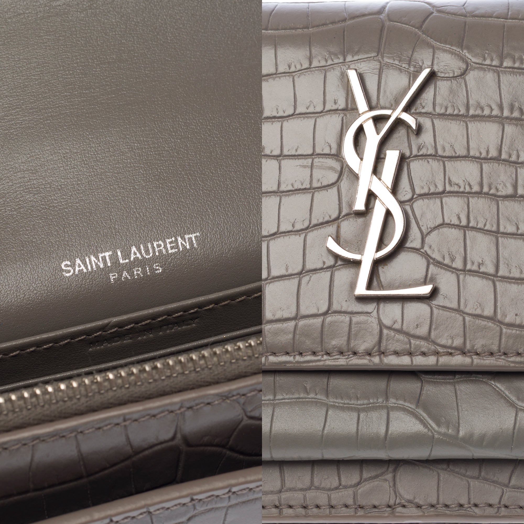 Sac YVES SAINT LAURENT en Cuir Gris - 103883