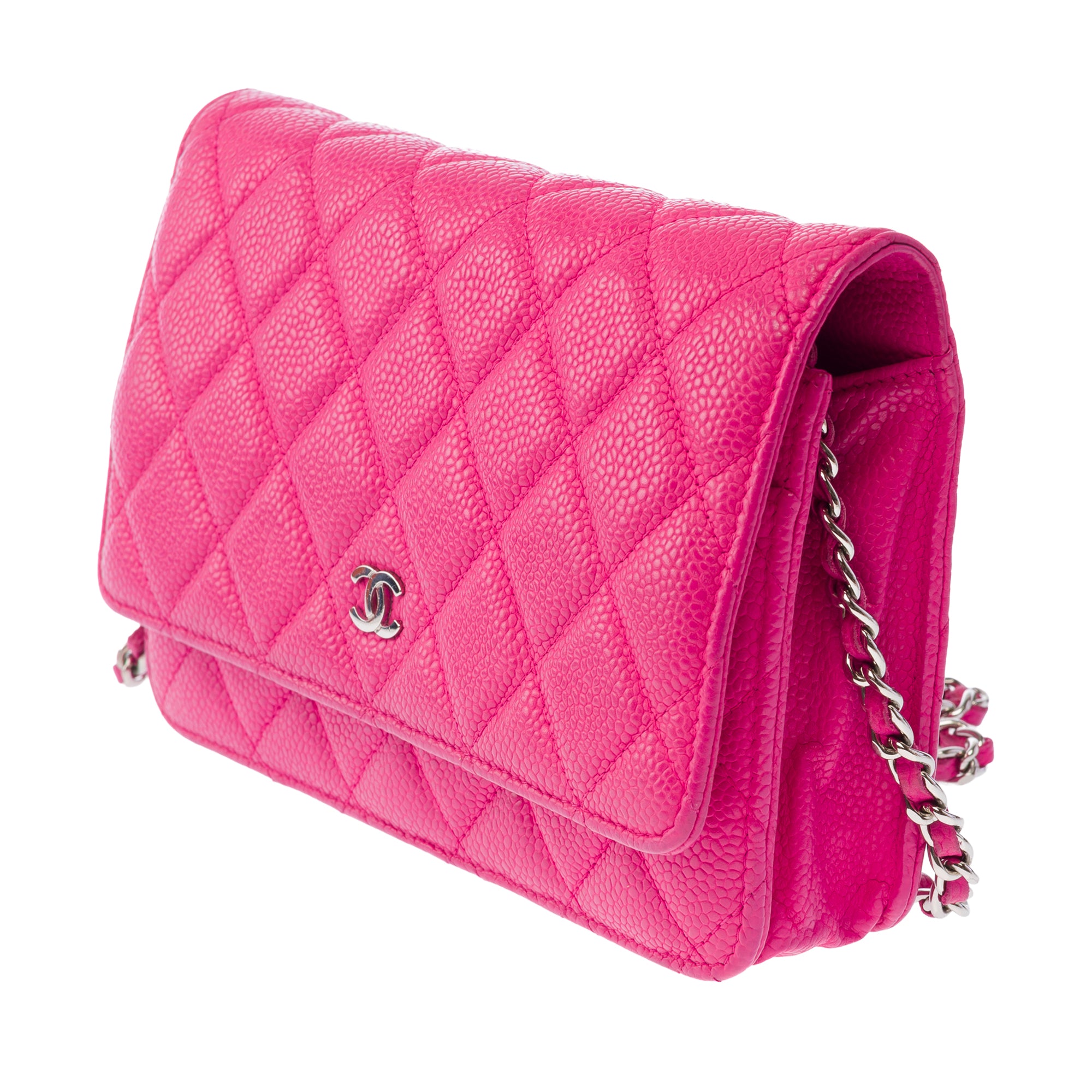 Sac CHANEL Wallet on Chain en Cuir Rose - 103887