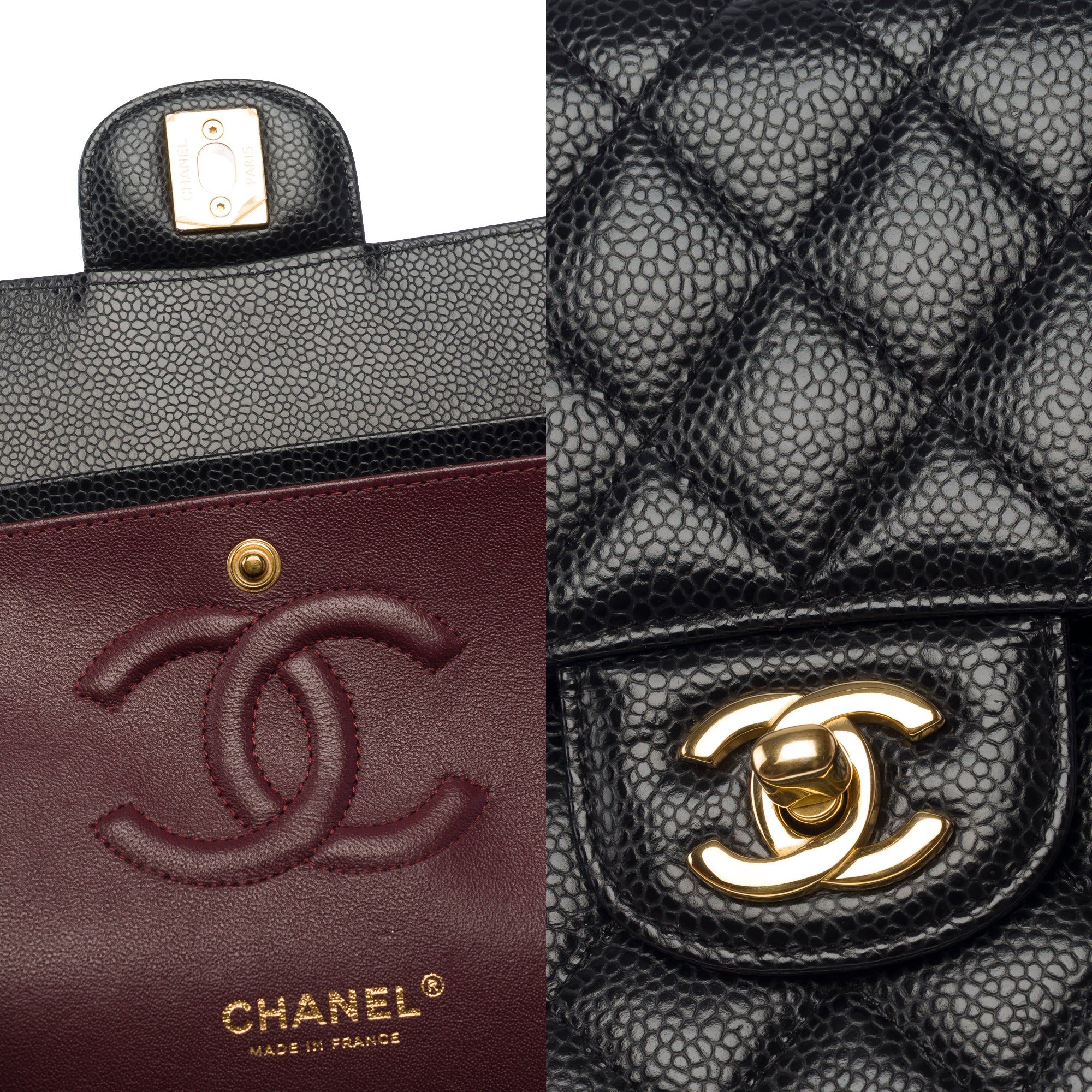 Sac CHANEL Timeless/Classique en Cuir Noir - 103889