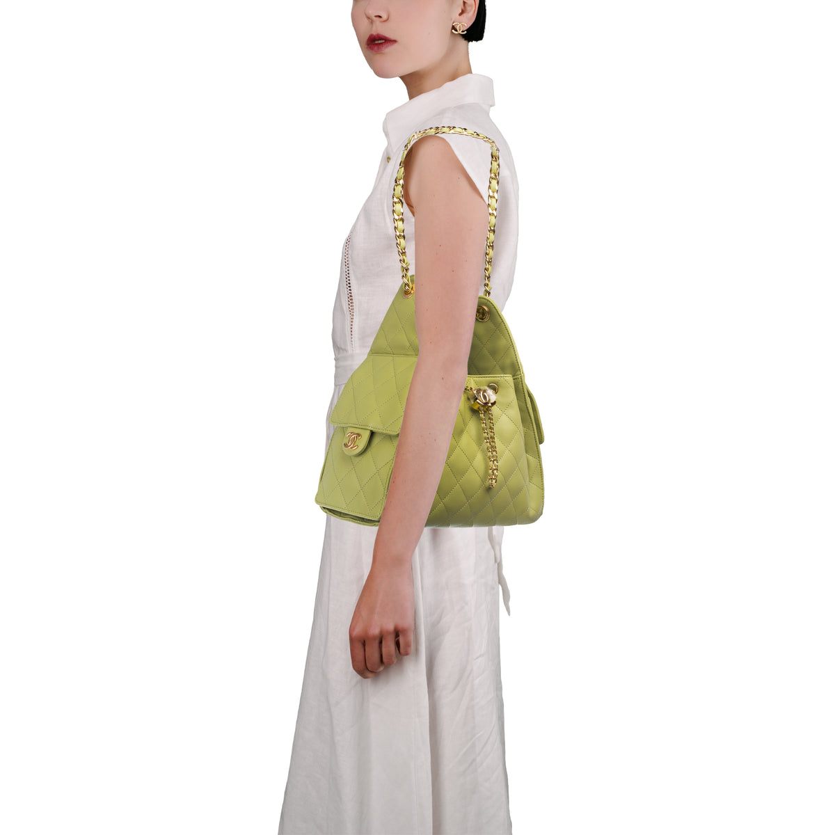 Sac CHANEL en Cuir Vert - 103891