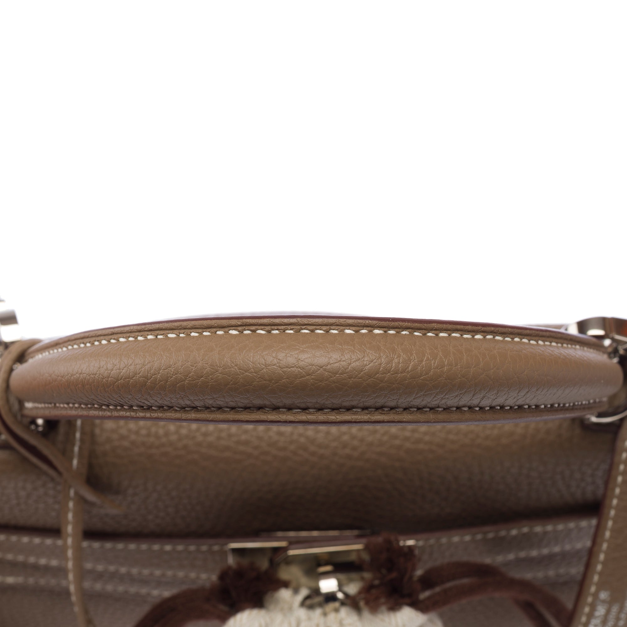 Sac HERMES Kelly 25 en Cuir Étoupe - 103914