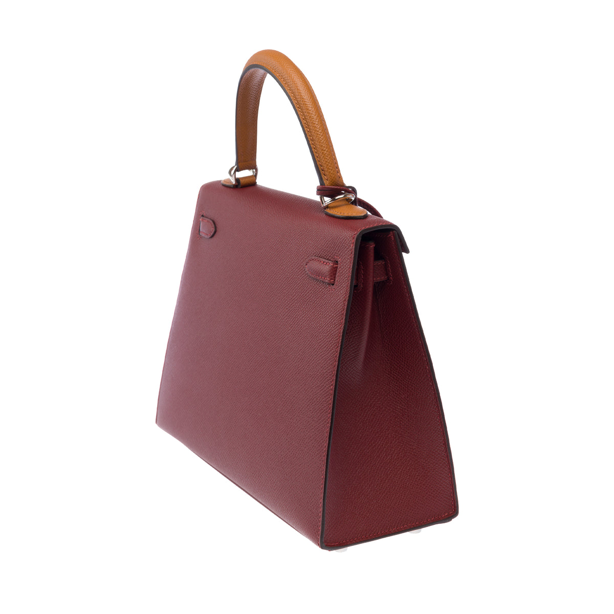 Sac HERMES Kelly 25 en Cuir Rouge - 103897