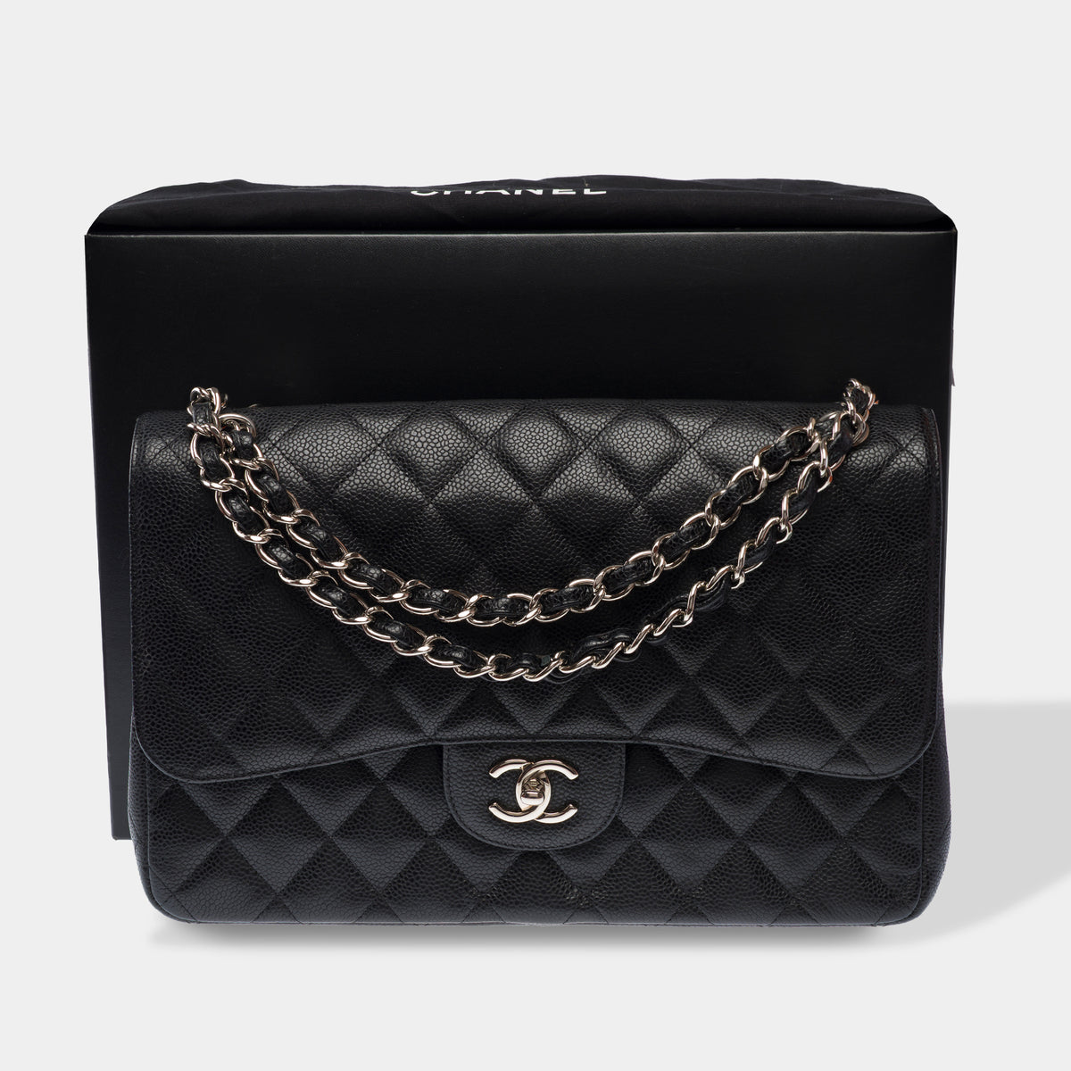 Sac CHANEL Timeless/Classique en Cuir Noir - 103637