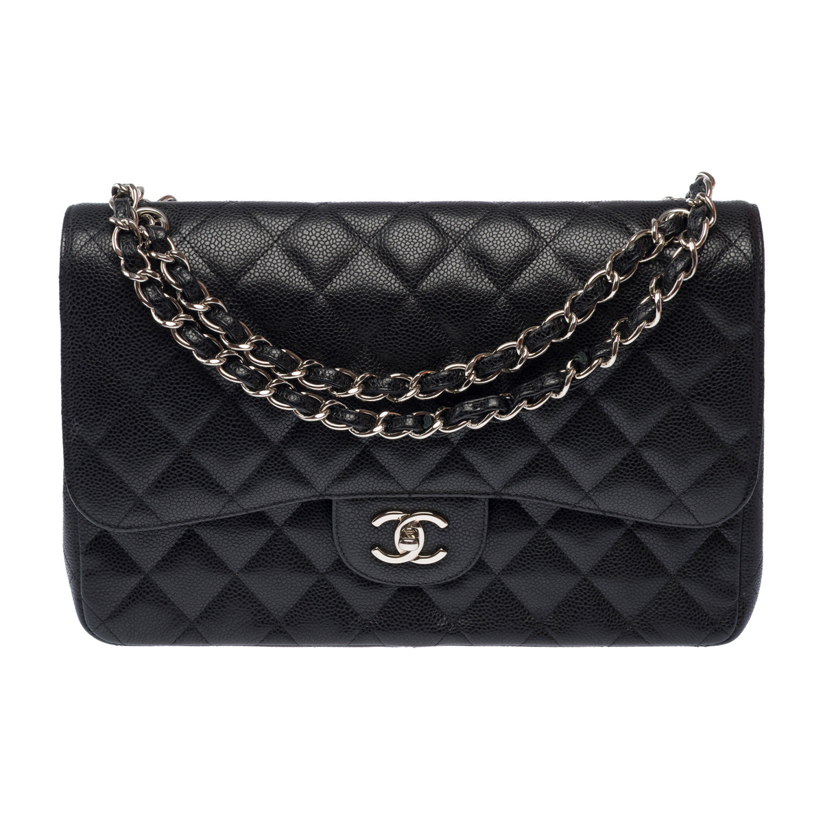 Sac CHANEL Timeless/Classique en Cuir Noir - 103637