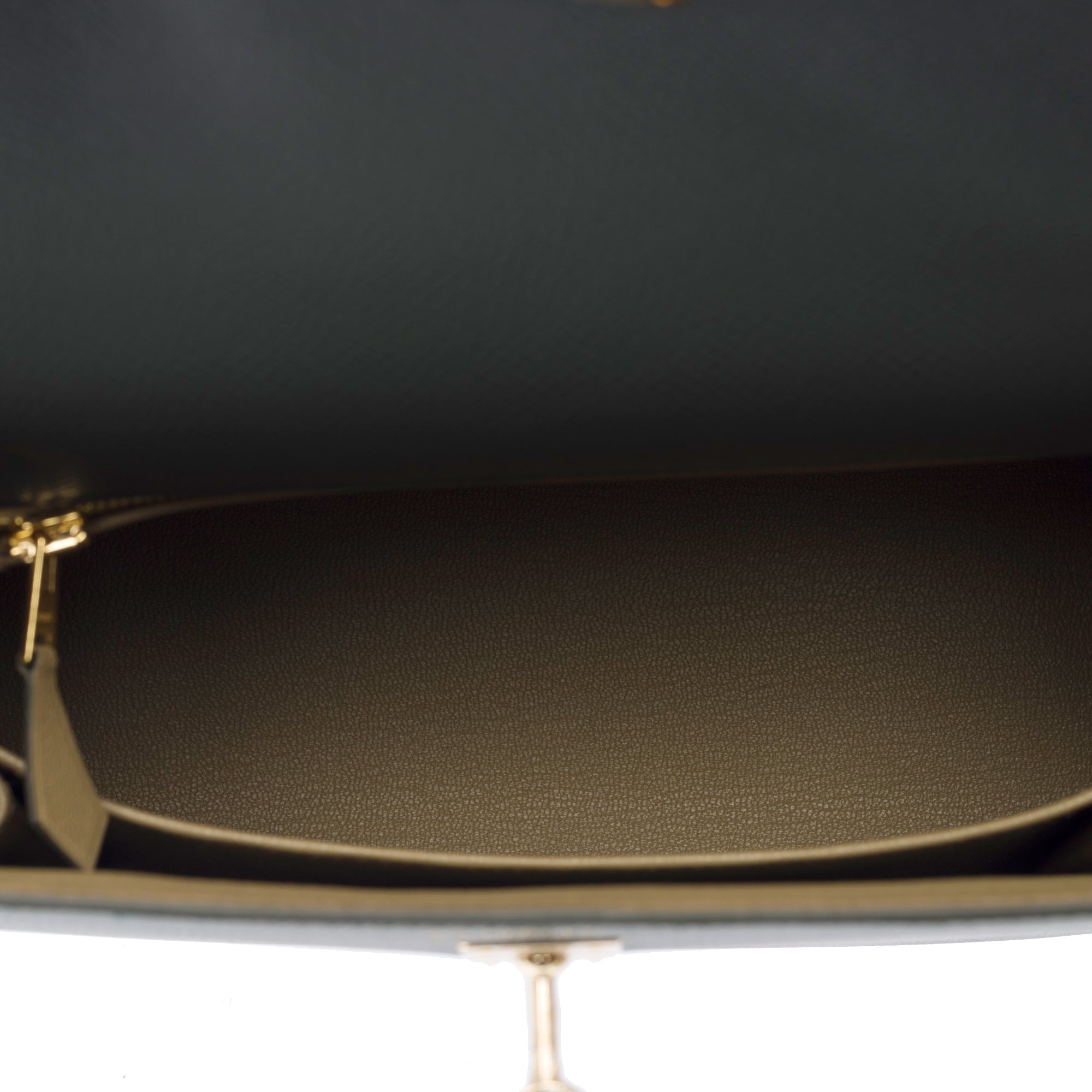 Sac HERMES Kelly 25 en Cuir Vert - 103894