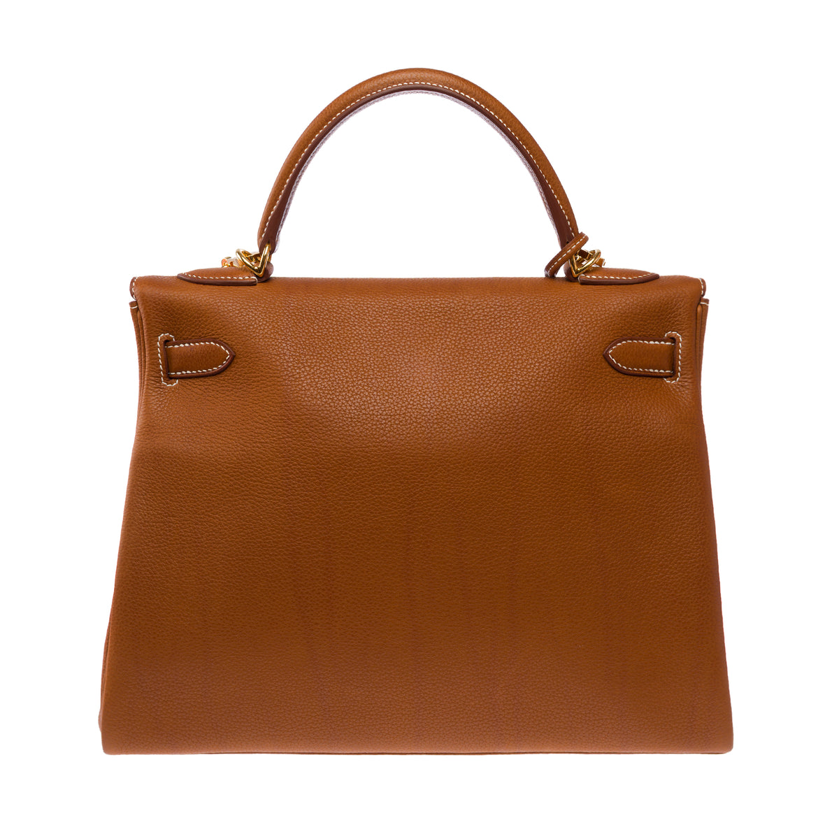Sac HERMES Kelly 32 en Cuir Doré - 103915