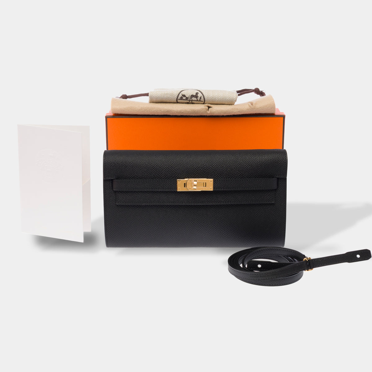Sac HERMES Kelly to go en Cuir Noir - 103916