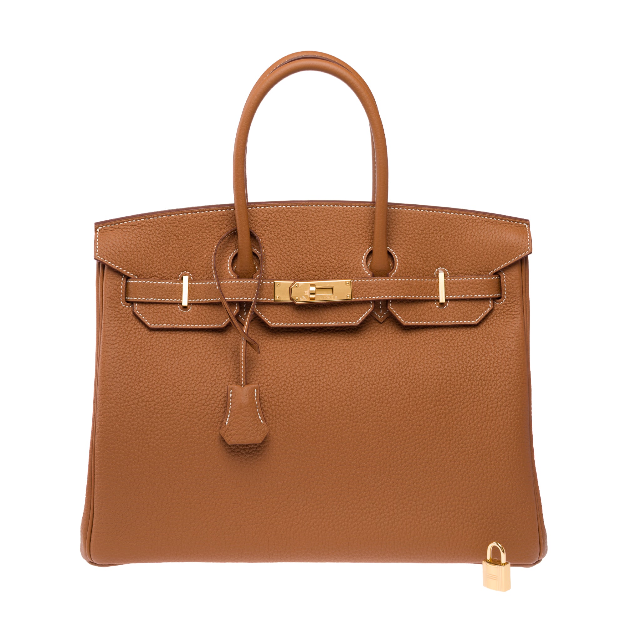 Sac HERMES Birkin 35 en Cuir Doré - 103895
