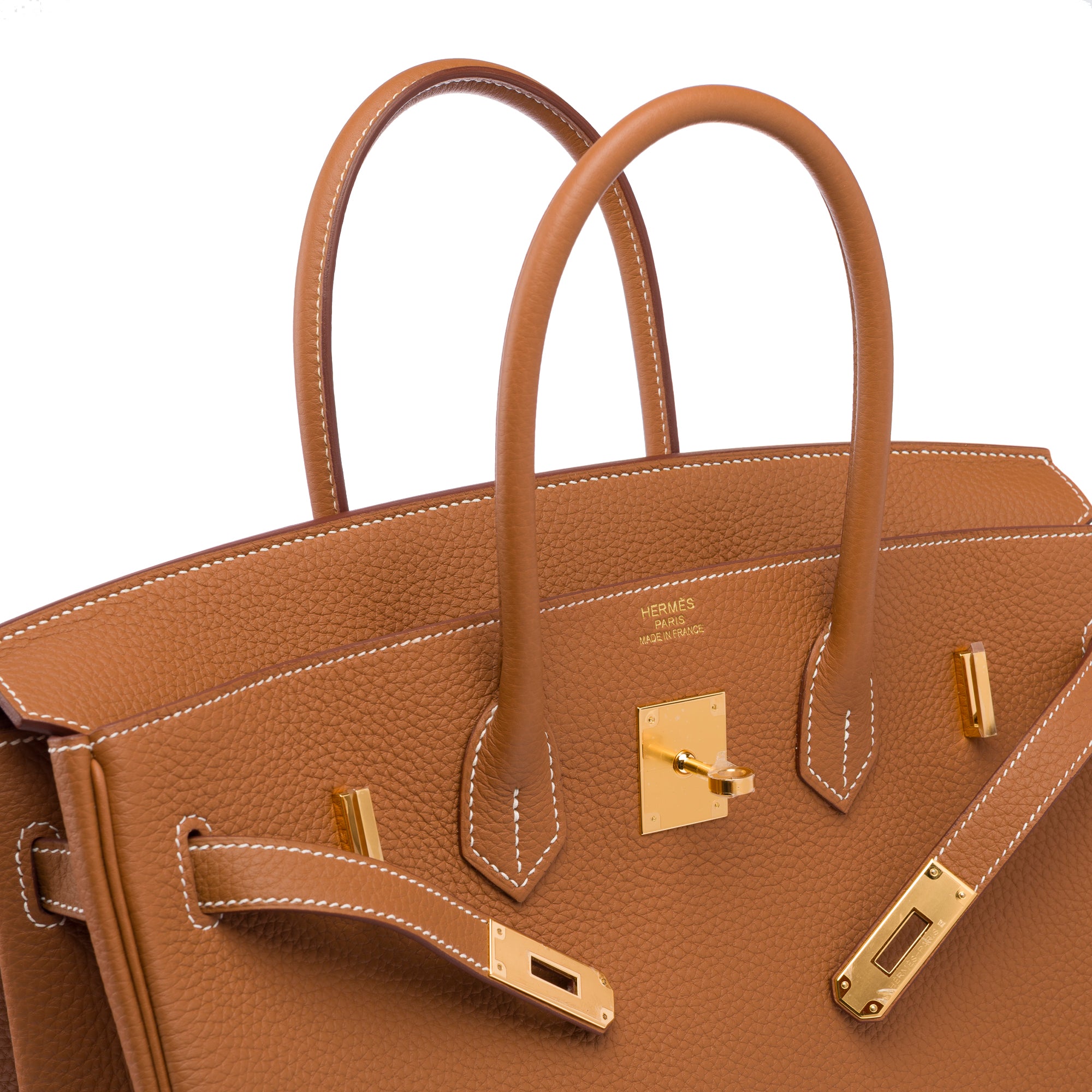 Sac HERMES Birkin 35 en Cuir Doré - 103895