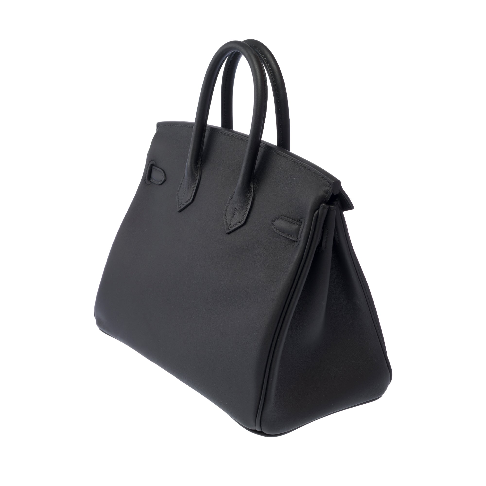 Sac HERMES Birkin 25 en Cuir Noir - 103896