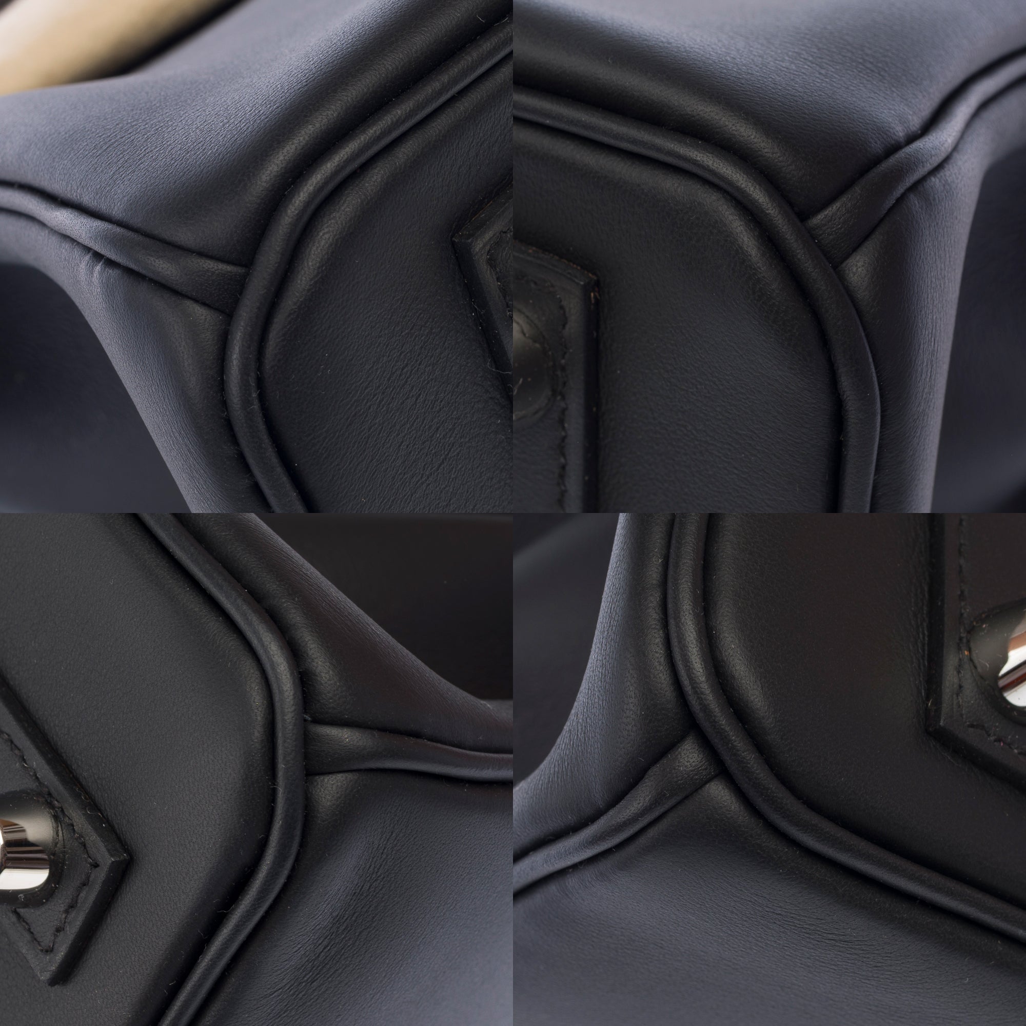 Sac HERMES Birkin 25 en Cuir Noir - 103896