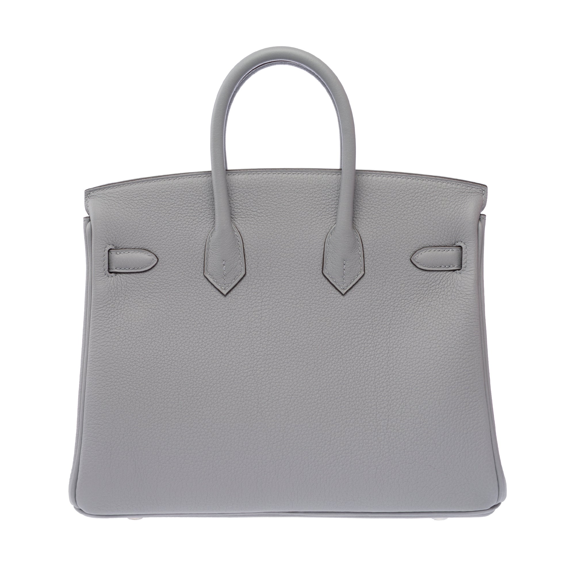 Sac HERMES Birkin 25 en Cuir Gris - 103898