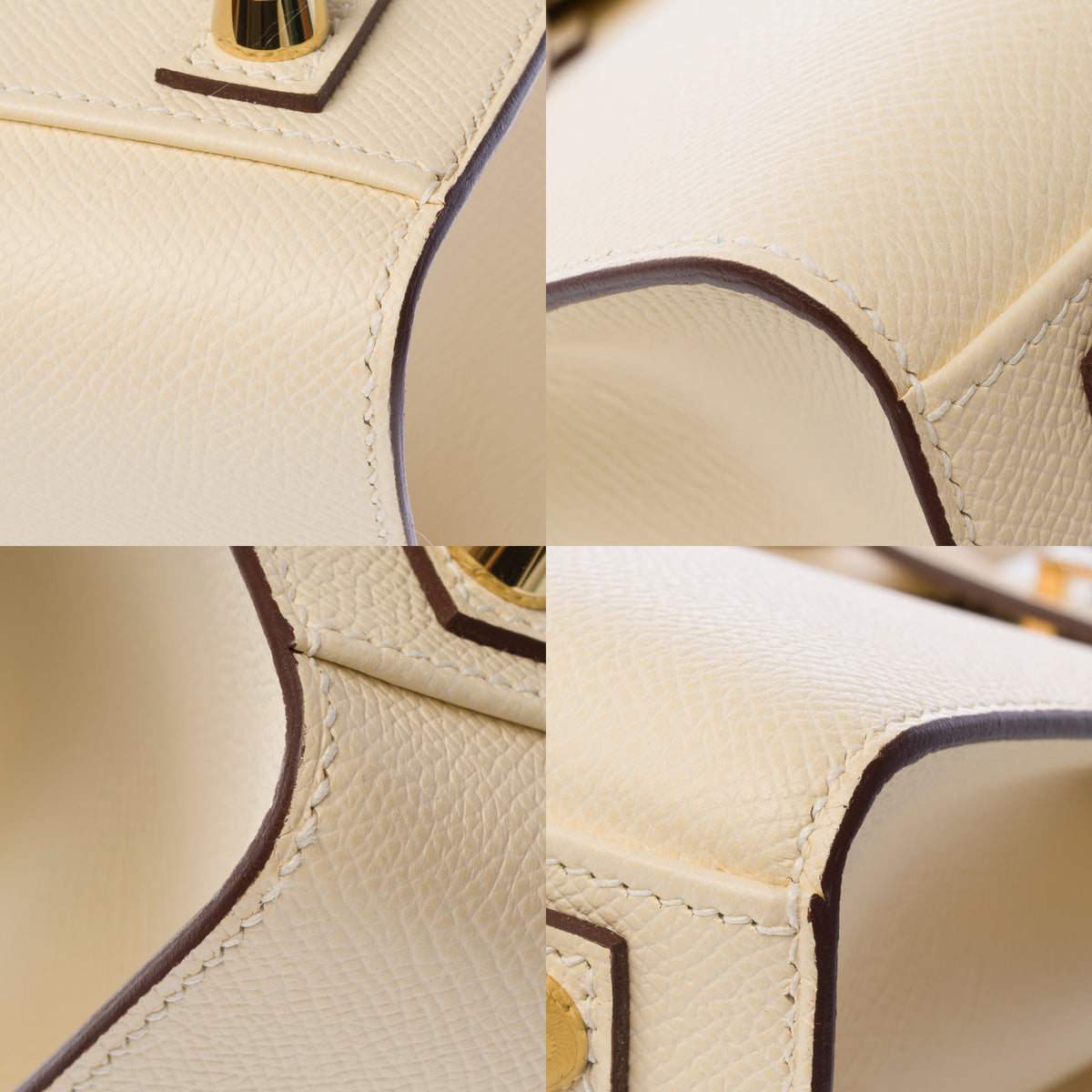 HERMES Birkin 25 bag in Beige Leather - 102827