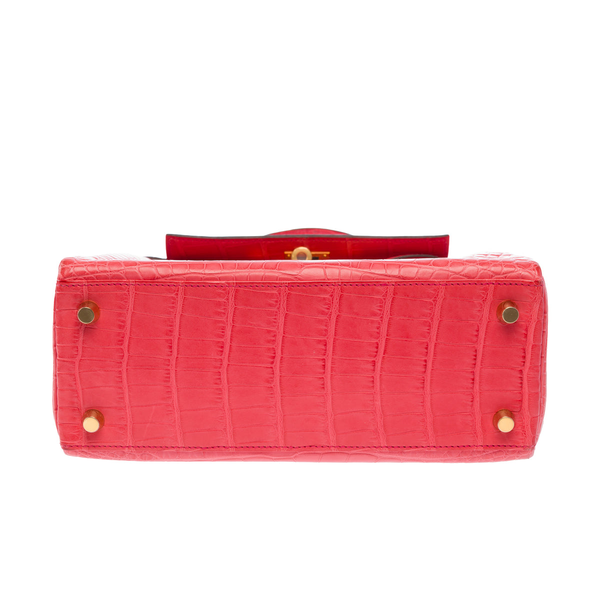 Sac HERMES Kelly 25 en Cuirs exotiques Rose - 103973