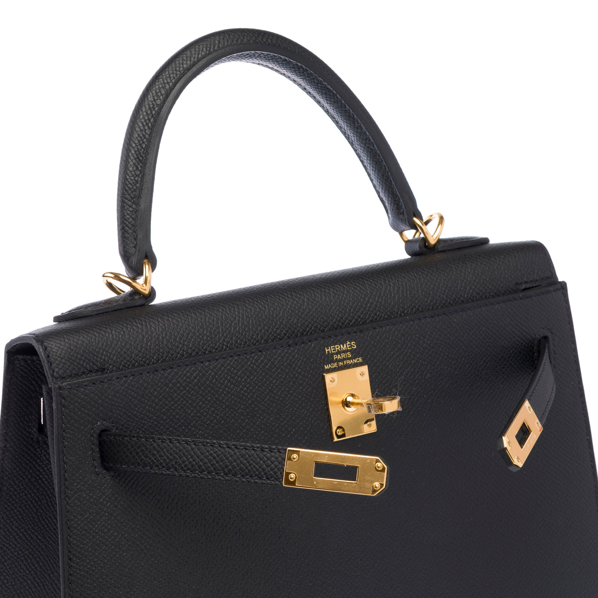 Sac HERMES Kelly 25 en Cuir Noir - 103969