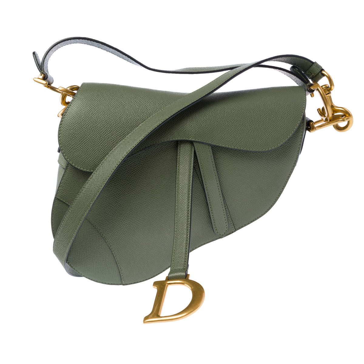 Sac DIOR Saddle en Cuir Vert - 103952