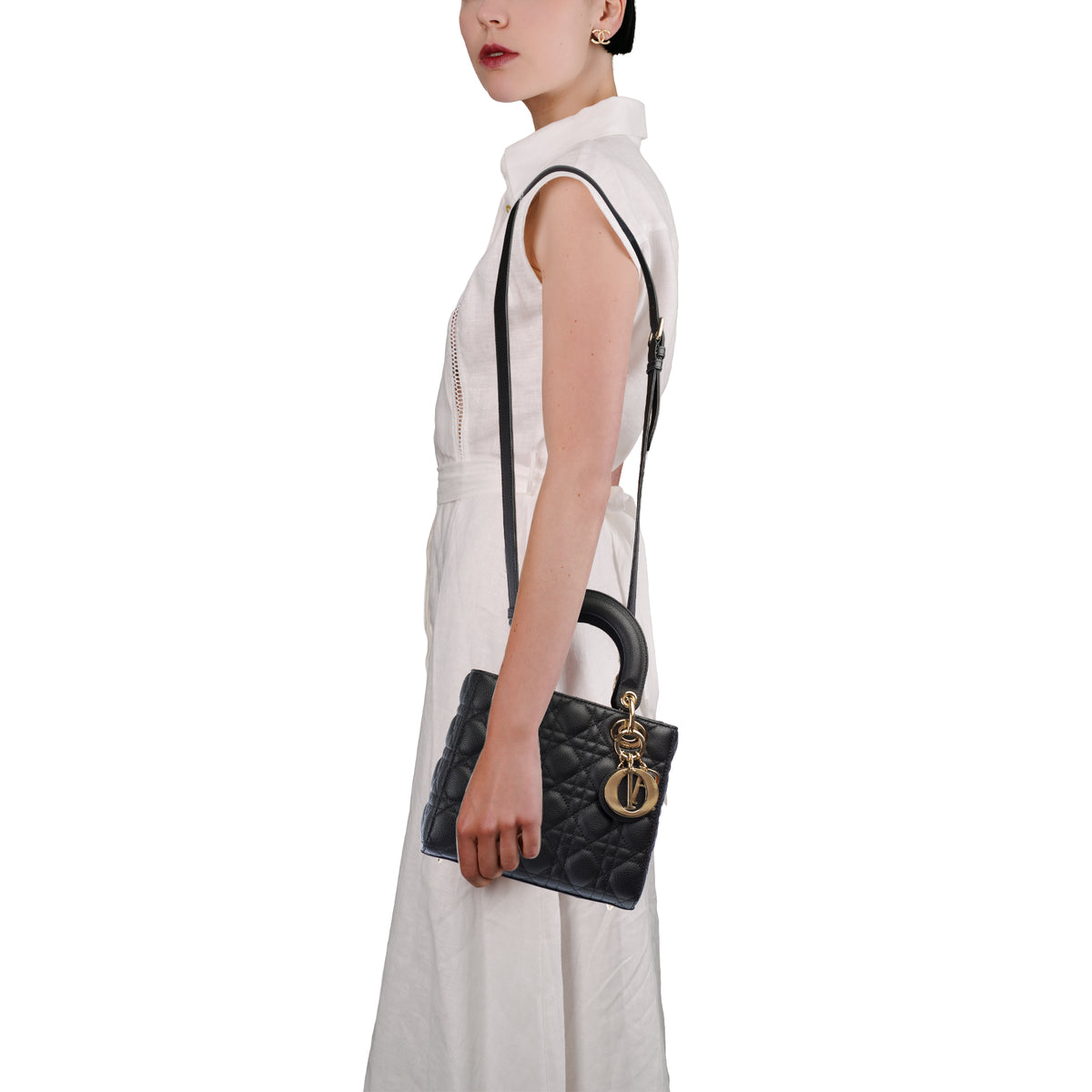 Sac DIOR Lady Dior en Cuir Noir - 103953