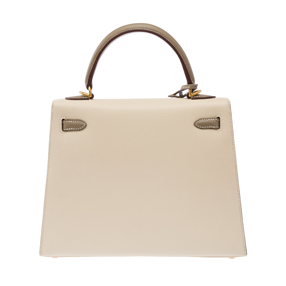 Sac HERMES Kelly 25 en Cuir Blanc - 103938