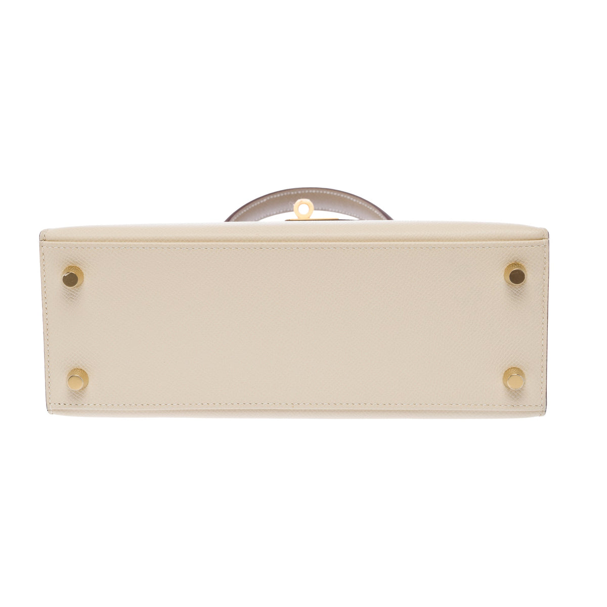 Sac HERMES Kelly 25 en Cuir Blanc - 103938