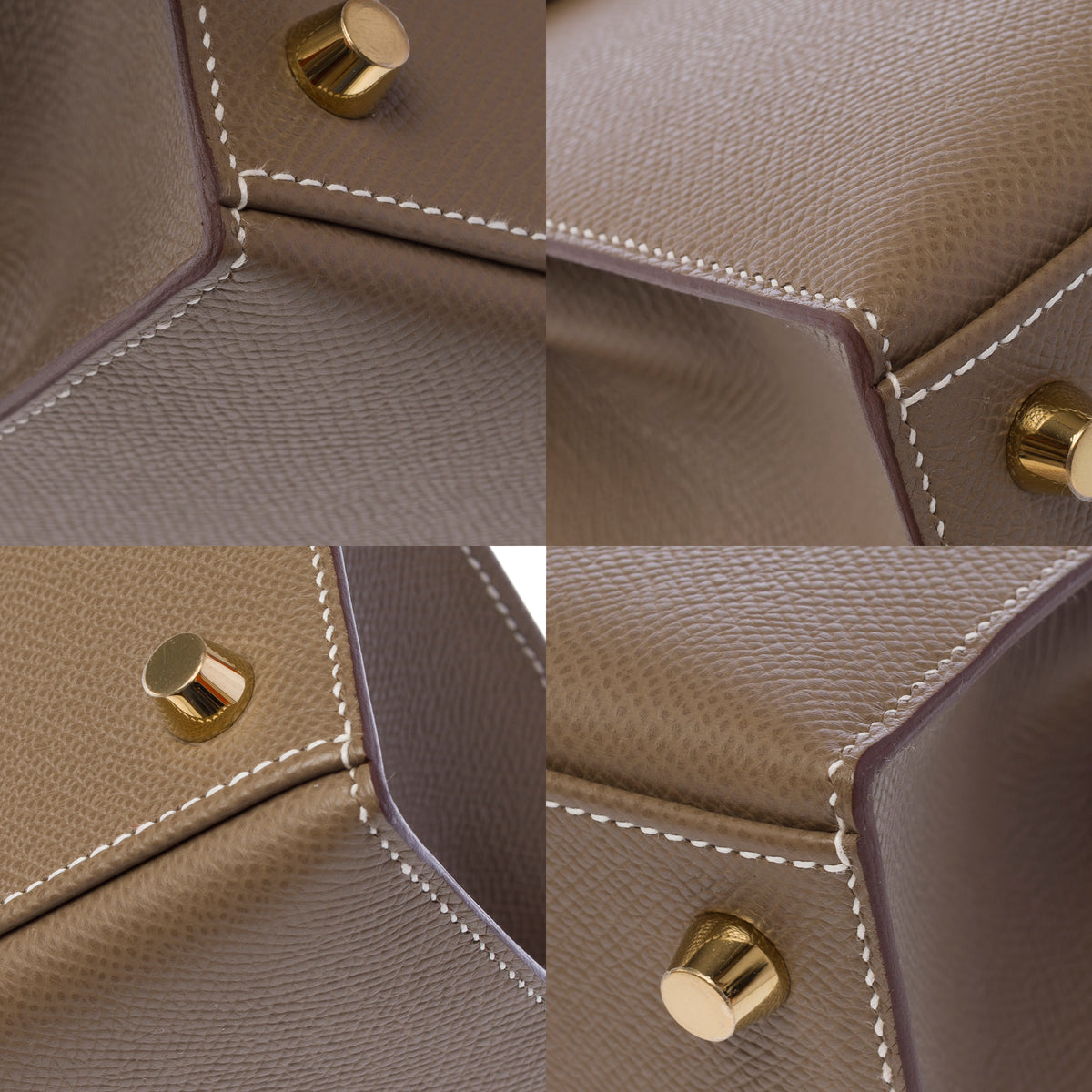 Sac HERMES Kelly 25 en Cuir Étoupe - 103951