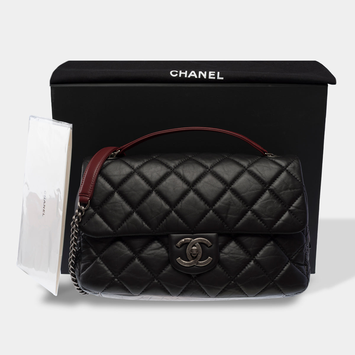Sac CHANEL Timeless/Classique en Cuir Noir - 103940