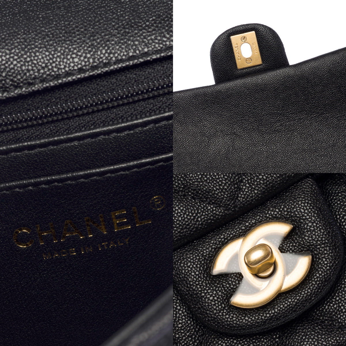 Sac CHANEL Coco Handle en Cuir Noir - 103941