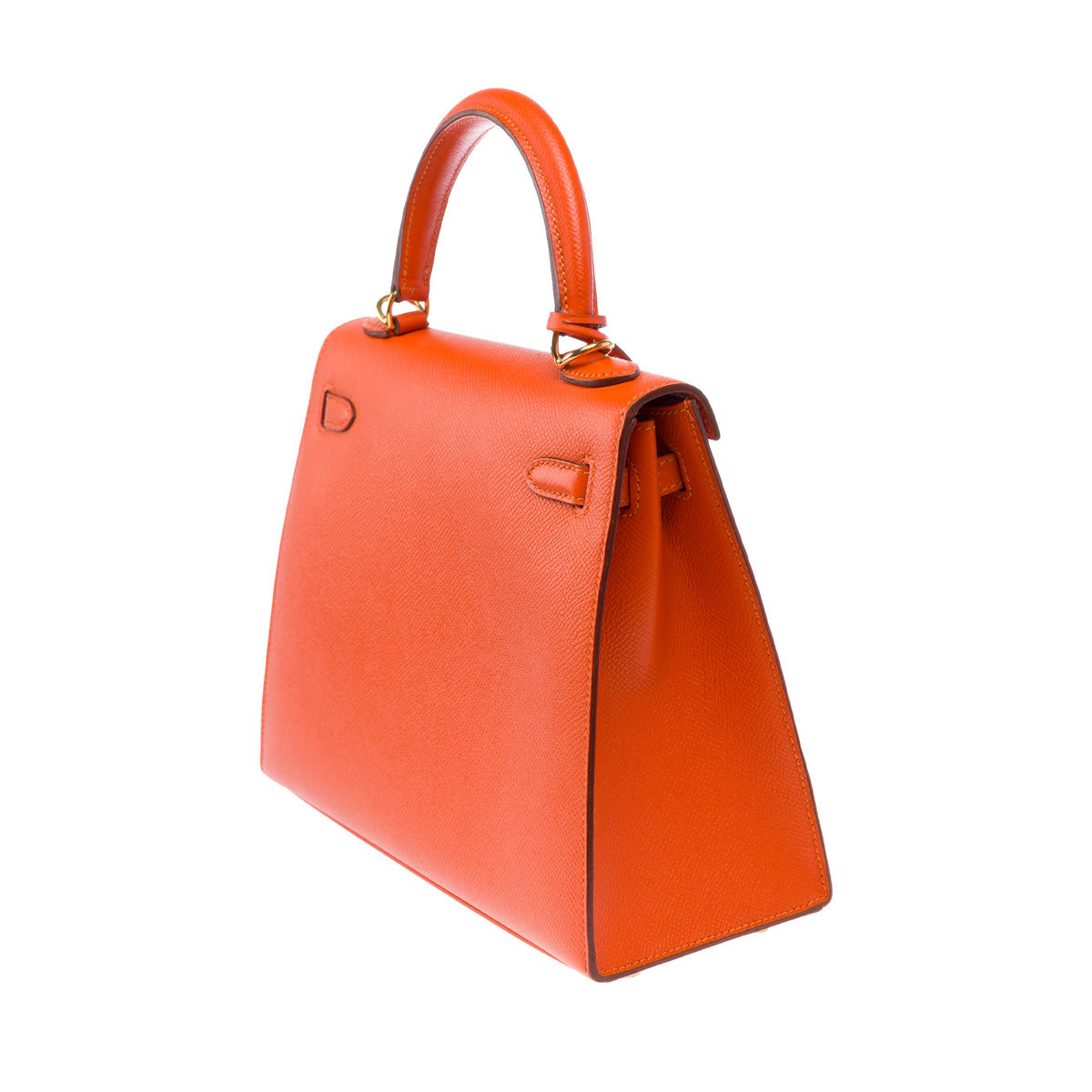 Sac HERMES Kelly 25 en Cuir Orange - 103948