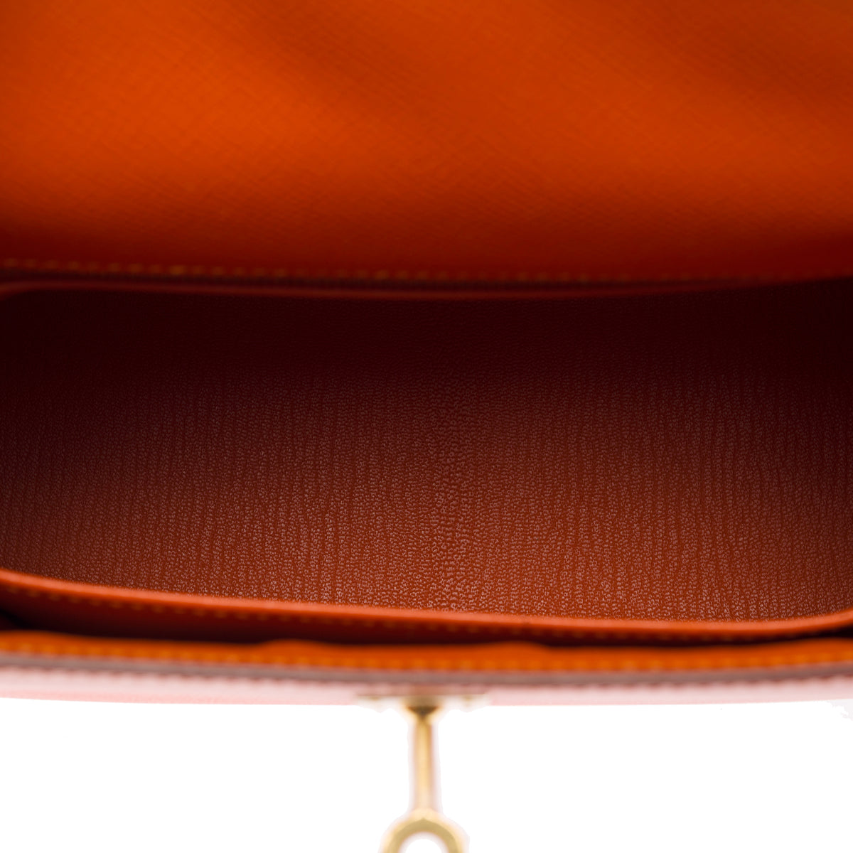 Sac HERMES Kelly 25 en Cuir Orange - 103948