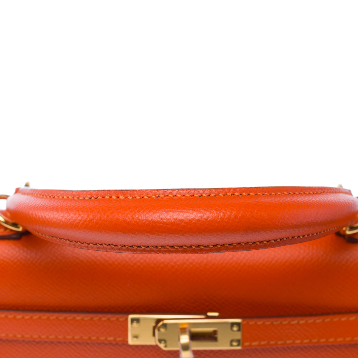 Sac HERMES Kelly 25 en Cuir Orange - 103948