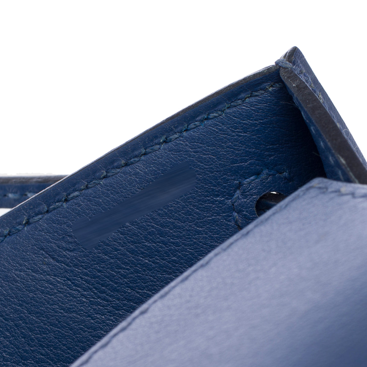 Sac HERMES Kelly Mini en Cuir Bleu - 103945
