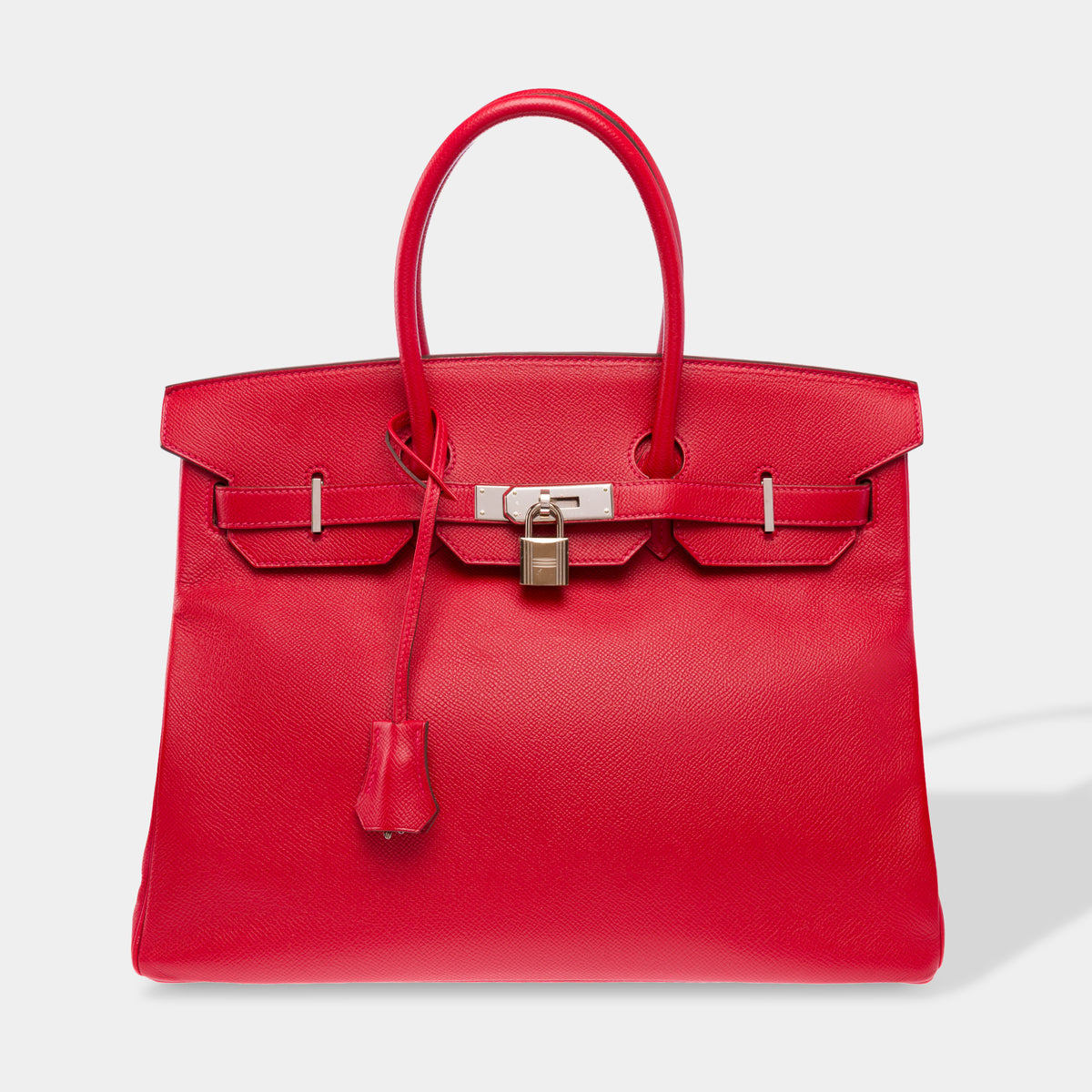 Sac HERMES Birkin 35 en Cuir Rouge - 103974