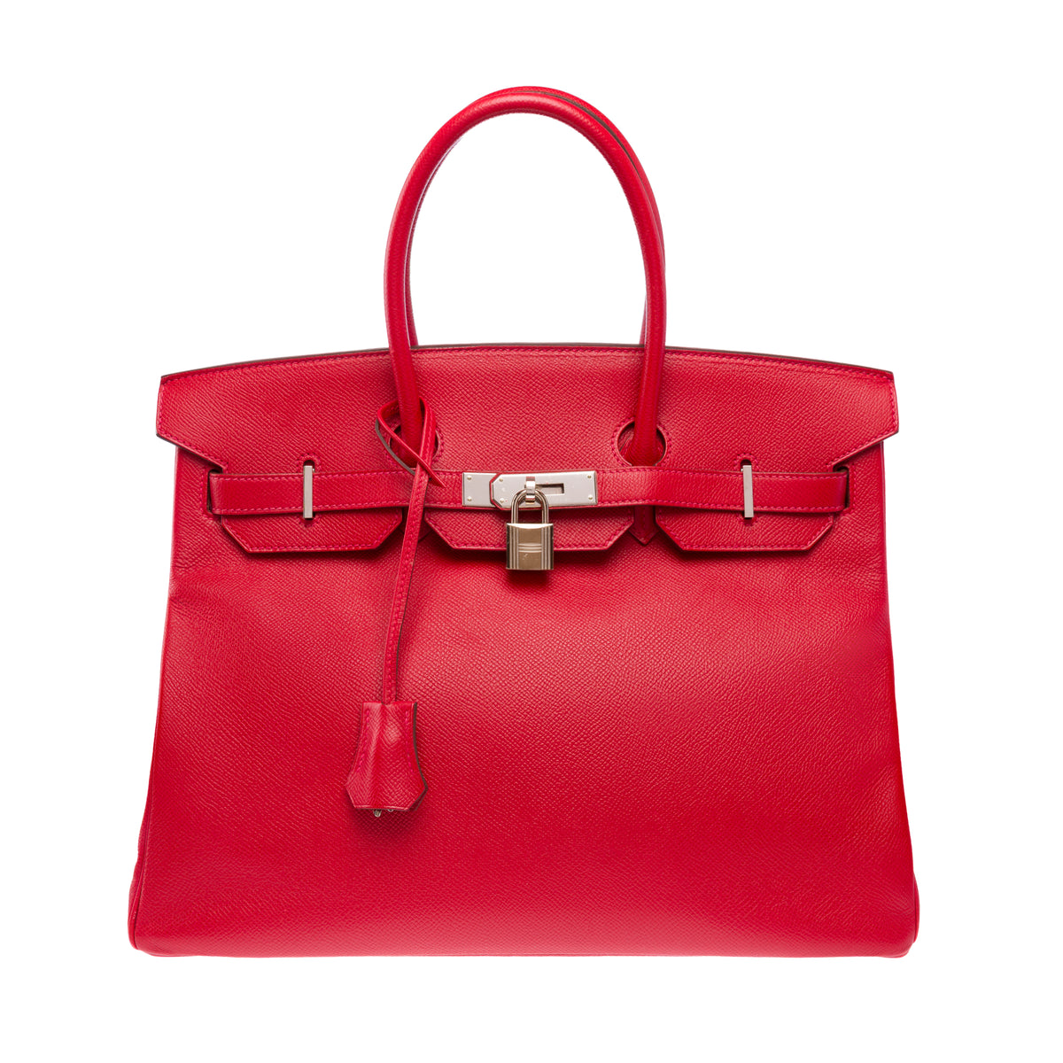Sac HERMES Birkin 35 en Cuir Rouge - 103974