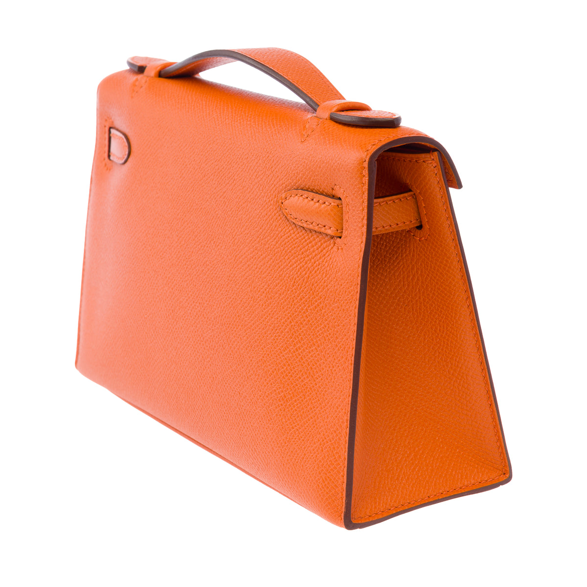 Sac HERMES Kelly Mini en Cuir Orange - 103959