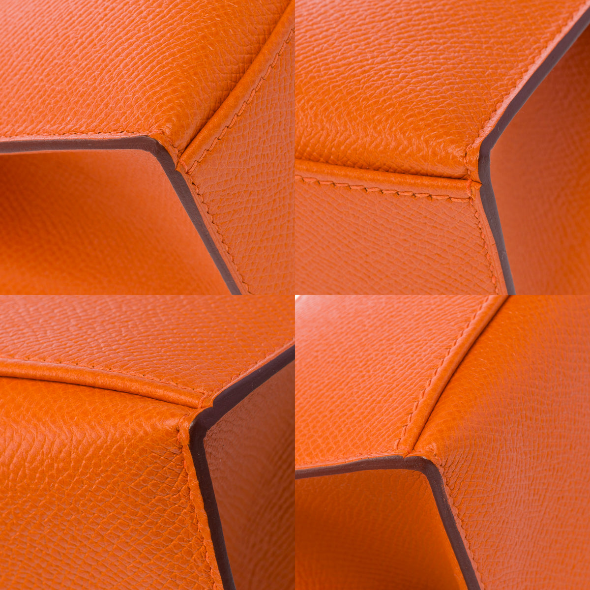 Sac HERMES Kelly Mini en Cuir Orange - 103959