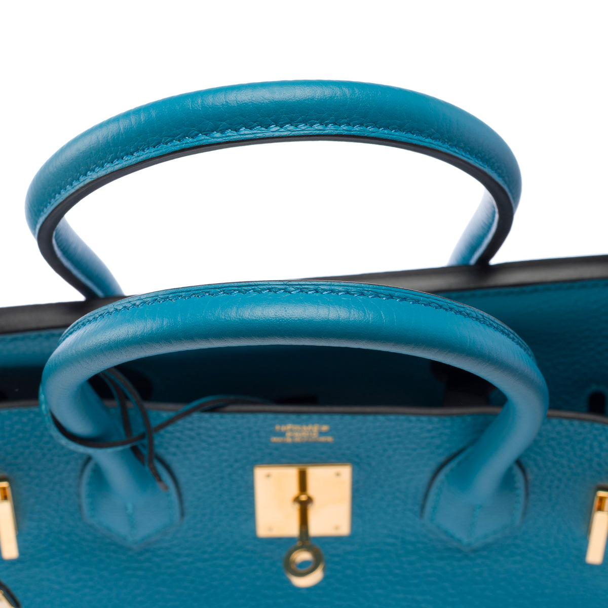 Sac HERMES Birkin 30 en Cuir Bleu - 103950