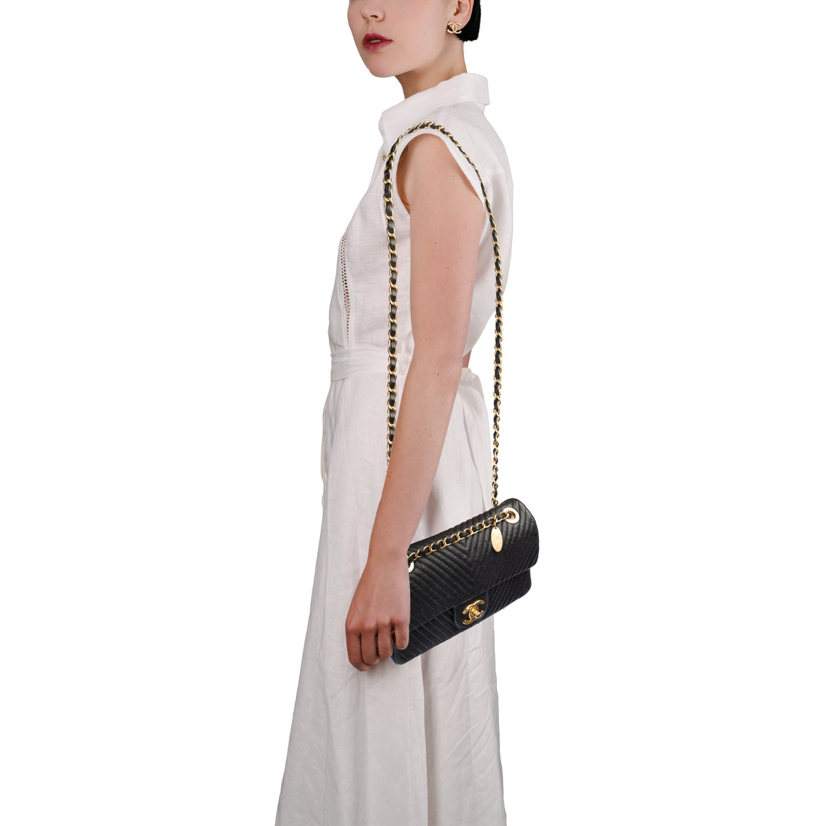 Sac CHANEL Timeless/Classique en Cuir Noir - 103961