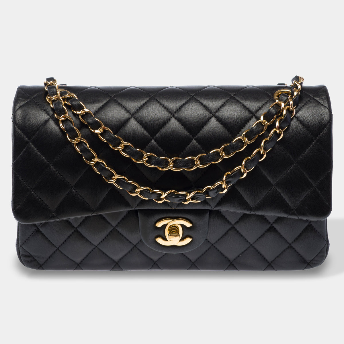Sac CHANEL Timeless/Classique en Cuir Noir - 103965