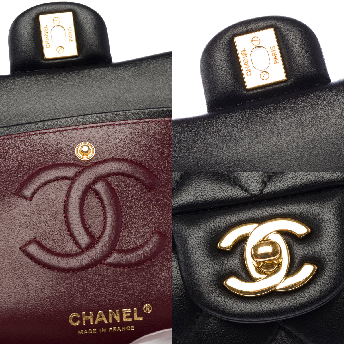 Sac CHANEL Timeless/Classique en Cuir Noir - 103965