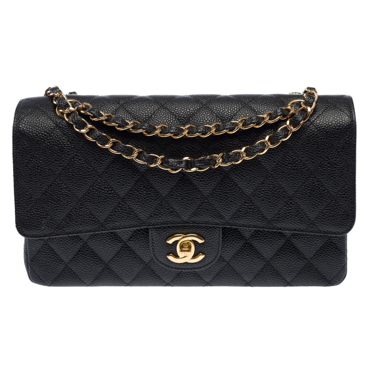 Sac CHANEL Timeless/Classique en Cuir Noir - 103966