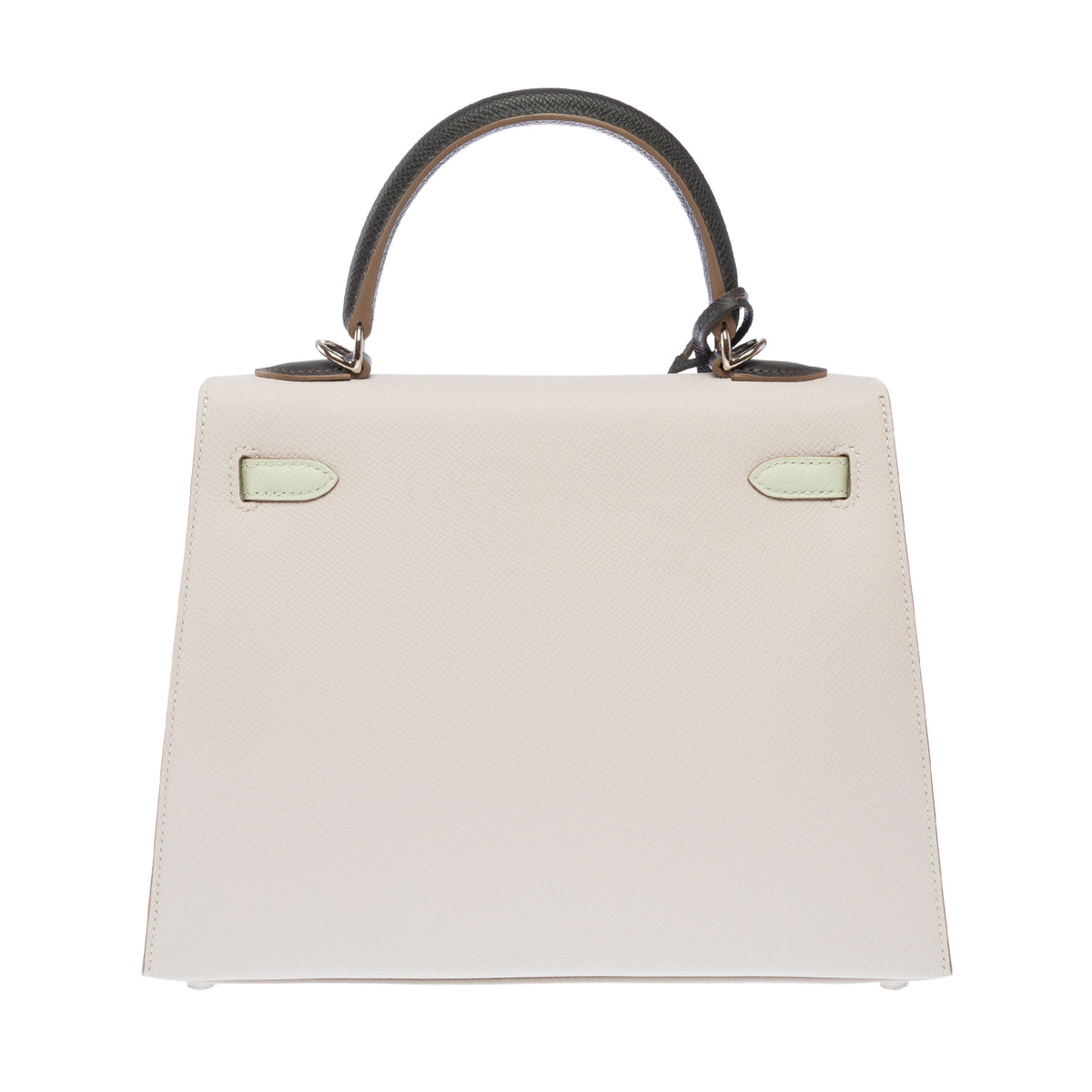 Sac HERMES Kelly 25 en Cuir Gris - 103981