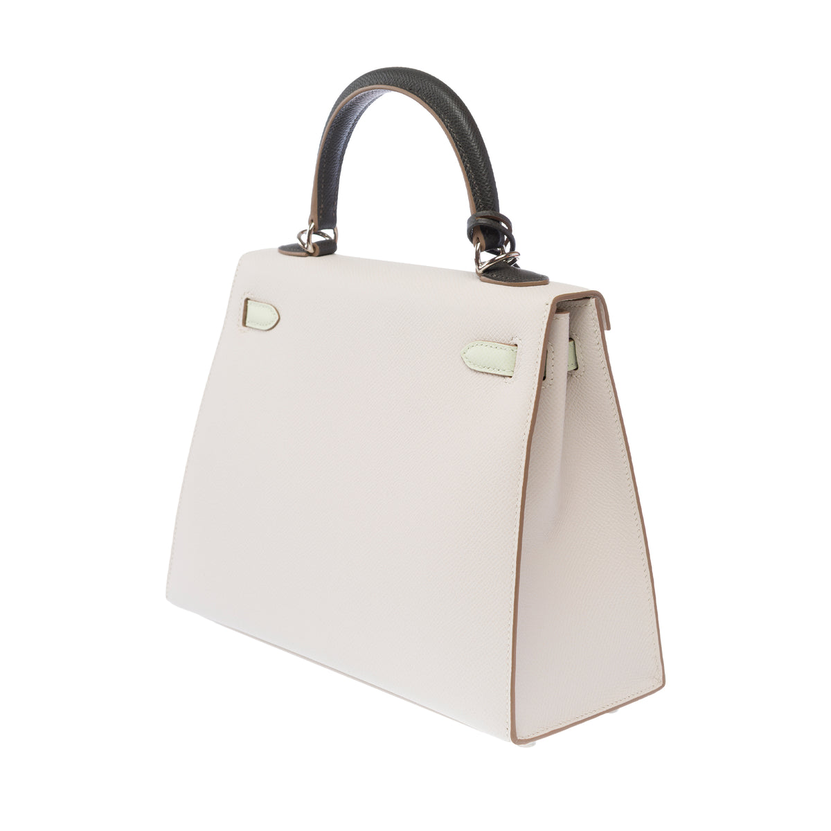 Sac HERMES Kelly 25 en Cuir Gris - 103981