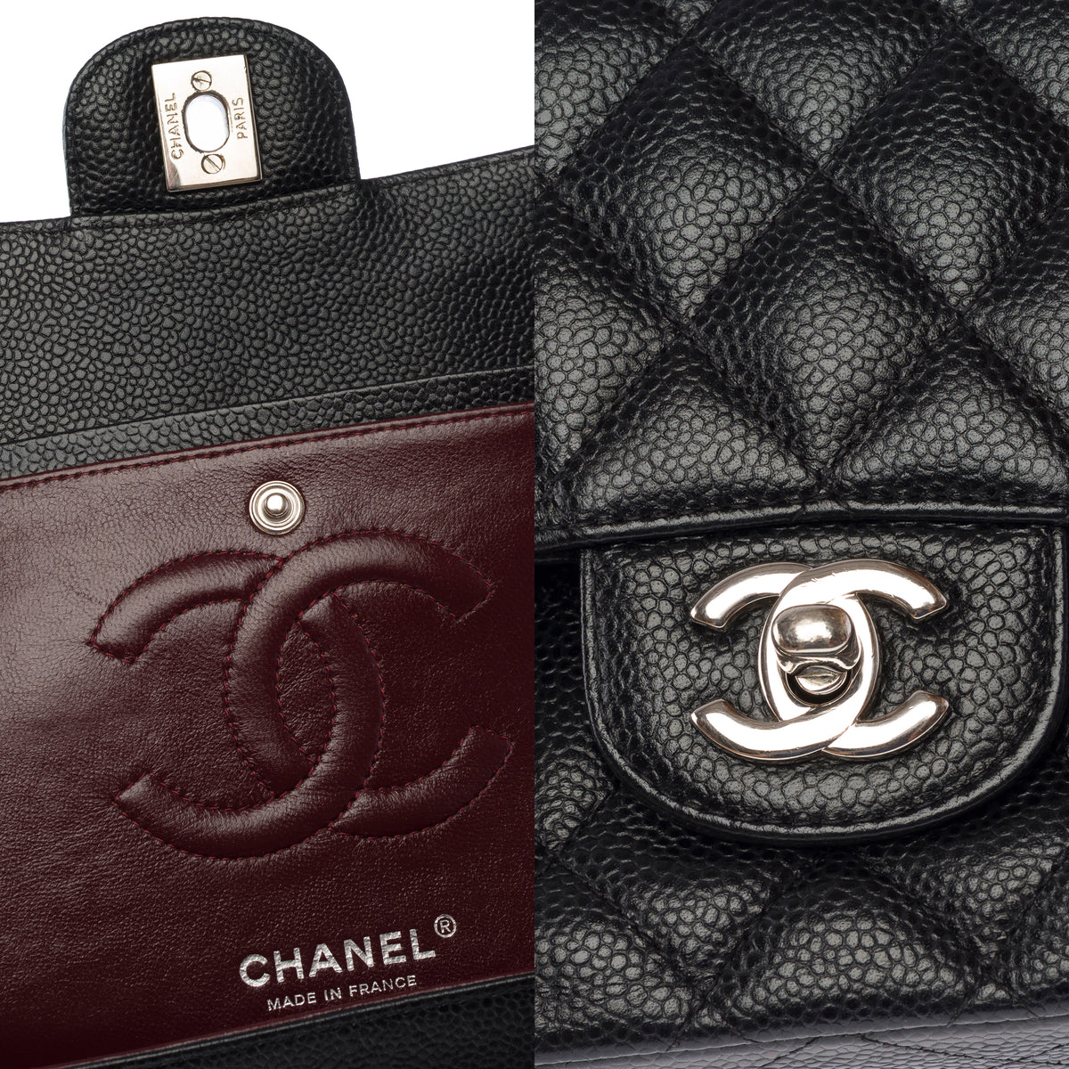 Sac CHANEL Timeless/Classique en Cuir Noir - 103985