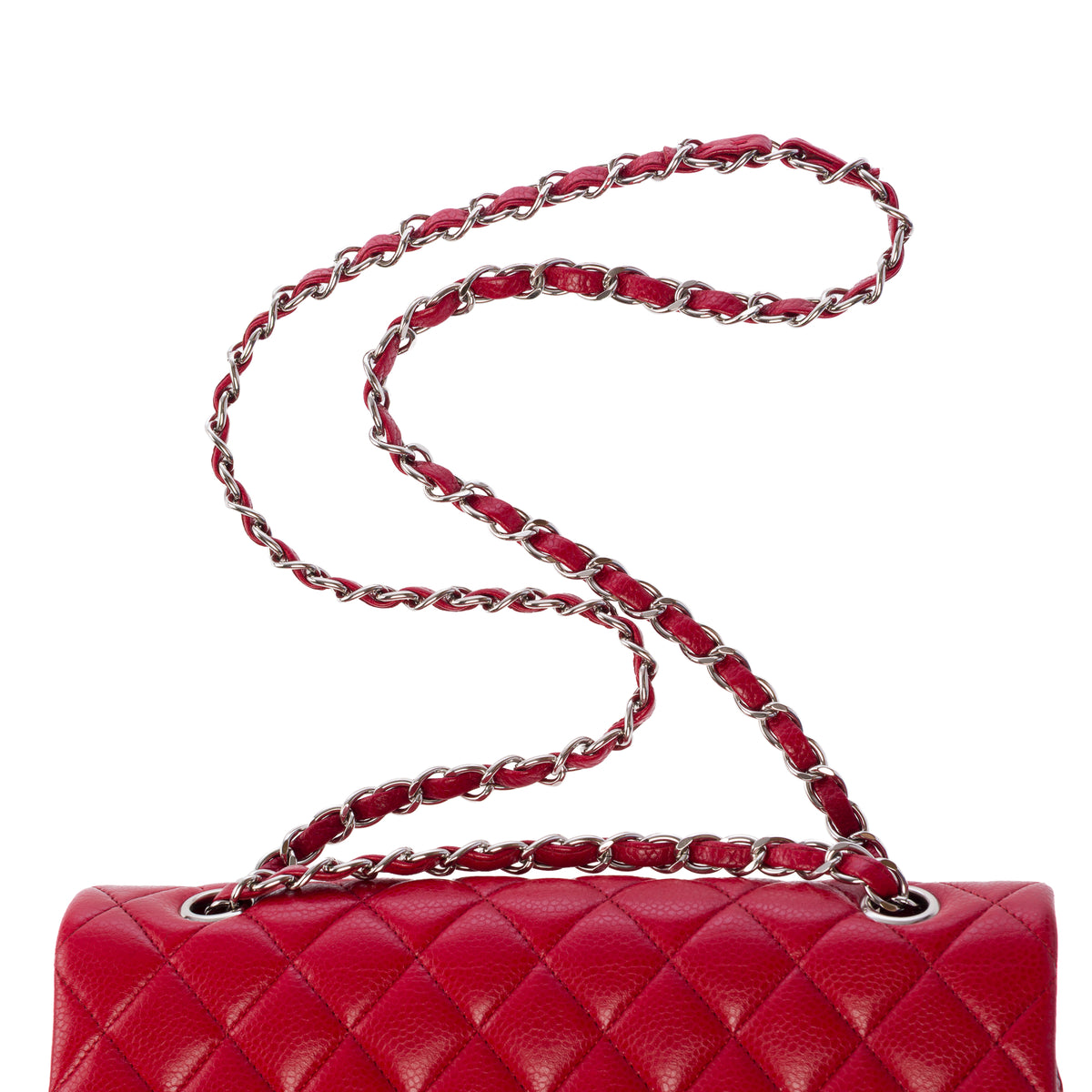 Sac CHANEL Timeless/Classique en Cuir Rouge - 103987